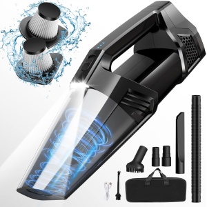 Blestan Handheld Vacuum Cordless, 16000PA Car Vacuum Cleaner Portable, Mini Lightweight Hand Vacuum Rechargeable for Car Detailing Home Pet Hair Cleaning